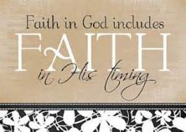 Faith in Gods timing