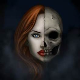 Two faced woman