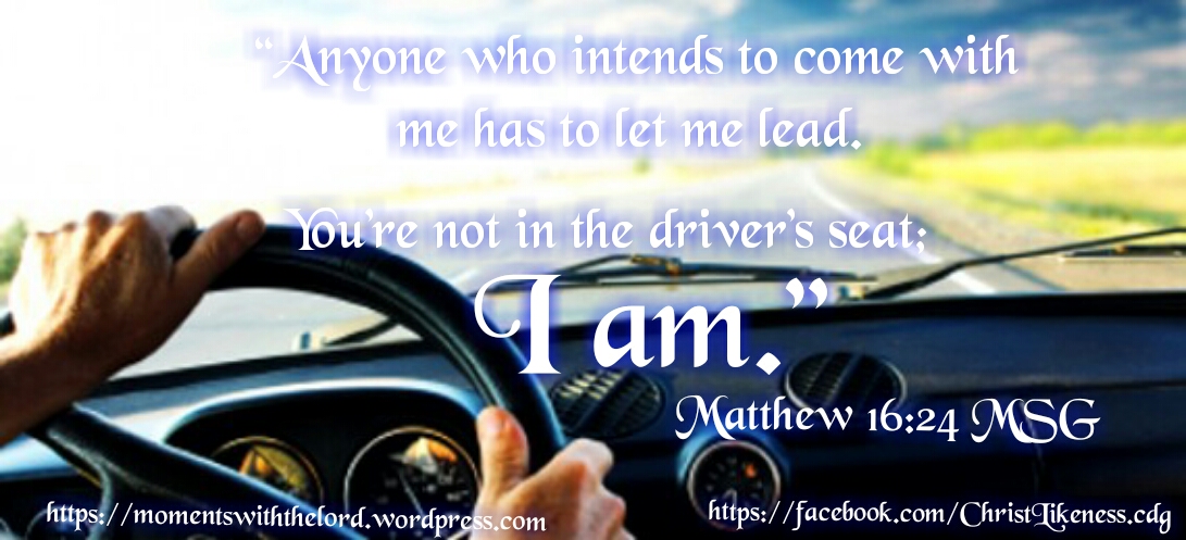 Jesus in the drivers seat